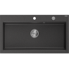 Mexen Slido 1-sektsiooniline graniitvalamu 900 x 500 mm, must täpiline, kroomitud sifoon - 6528901005-75 - 6528901005-76