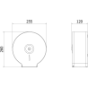 Mexen Spira-U recipiente para papel higiénico, branco - 70K540-20