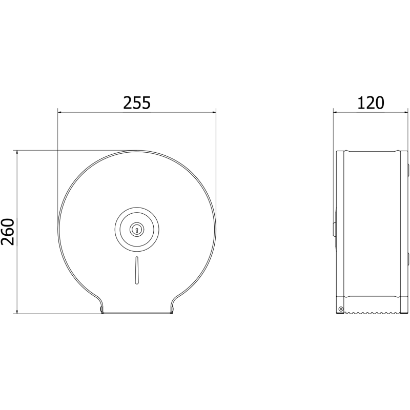 Mexen Spira-U pojemnik na papier toaletowy, czarny mat - 70K540-70