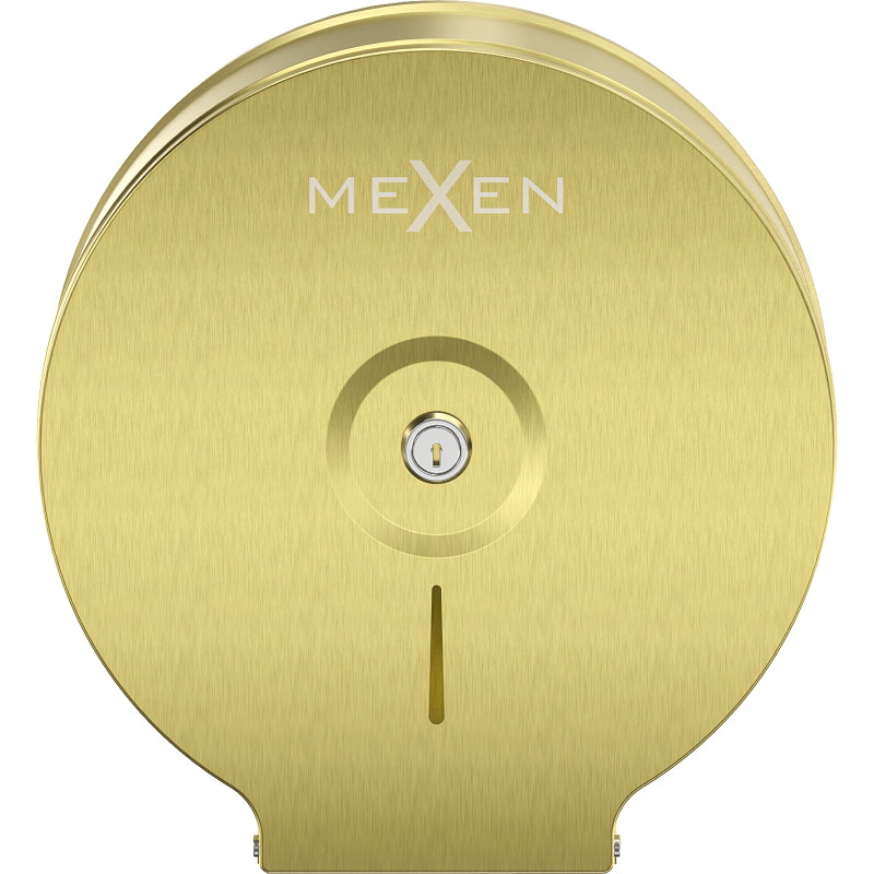 Mexen Spira-U toiletpapierhouder, geborsteld goud - 70K540-55