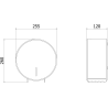 Mexen Spira-V contenedor para papel higiénico, inox - 70K550-01