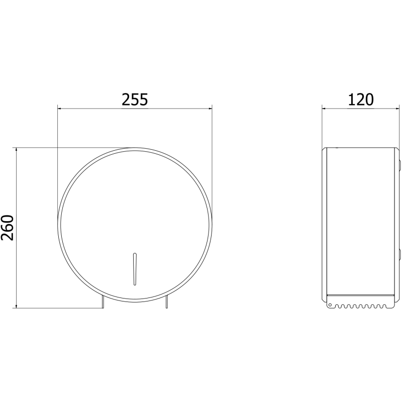 Mexen Spira-V pojemnik na papier toaletowy, czarny mat - 70K550-70