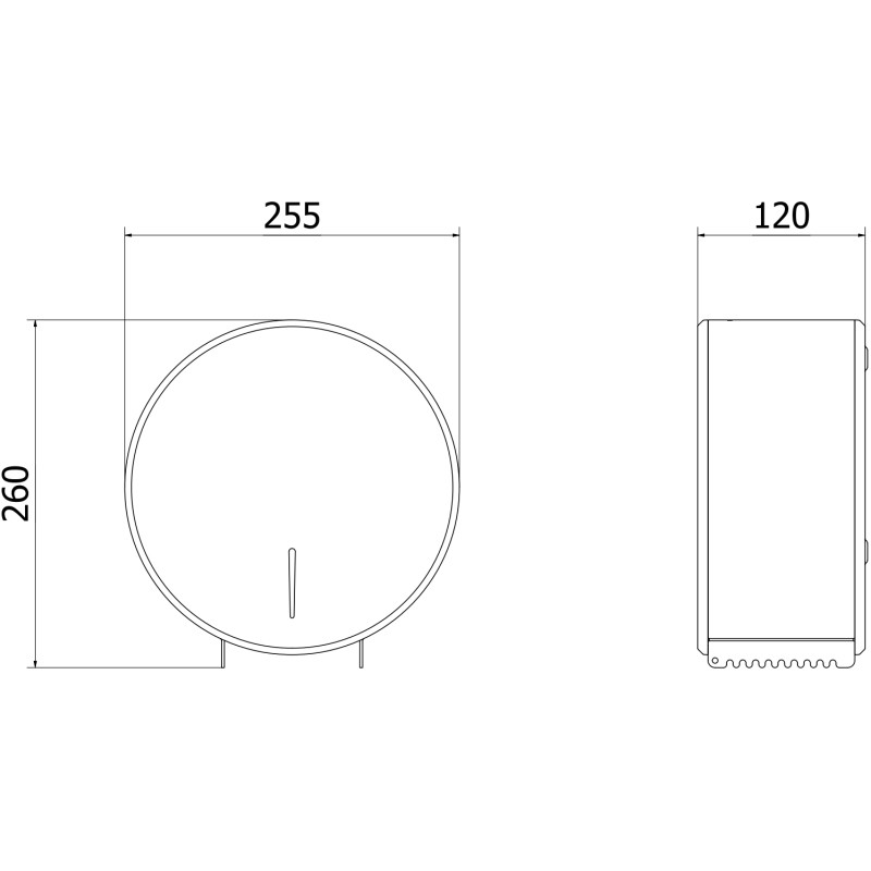Mexen Spira-V toiletpapierhouder, zwart mat - 70K550-70
