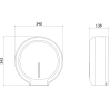 Mexen Spira-E toiletpapierhouder, wit - 70K520-20