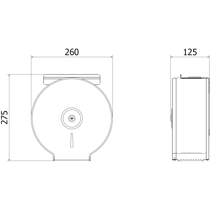 Mexen Spira-U+ pojemnik na papier toaletowy z półką na telefon, inox - 70K541-01