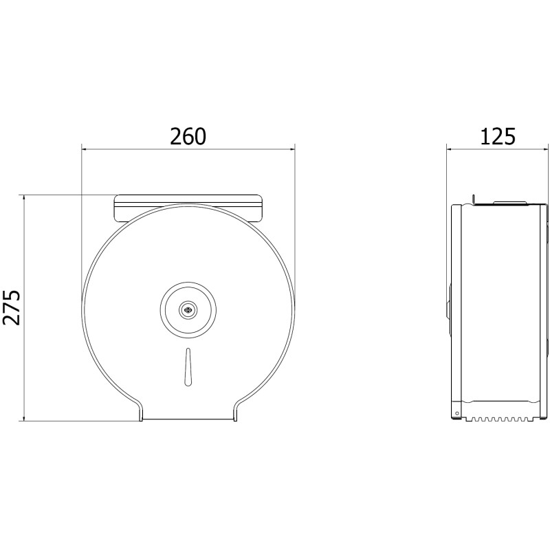 Mexen Spira-U+ soporte de papel higiénico con estante para teléfono, inox - 70K541-01