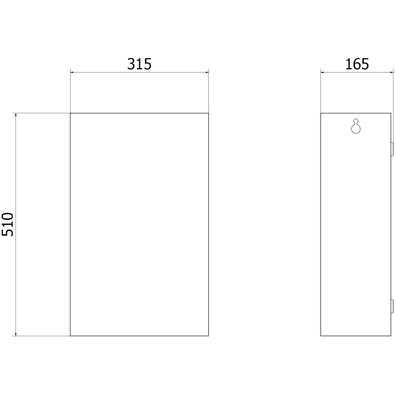 Mexen Linox Kosz na śmieci 25L, czarny mat - 70K005-70