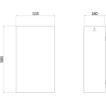 Mexen Linox Kosz na śmieci 32L, inox - 70K006-01
