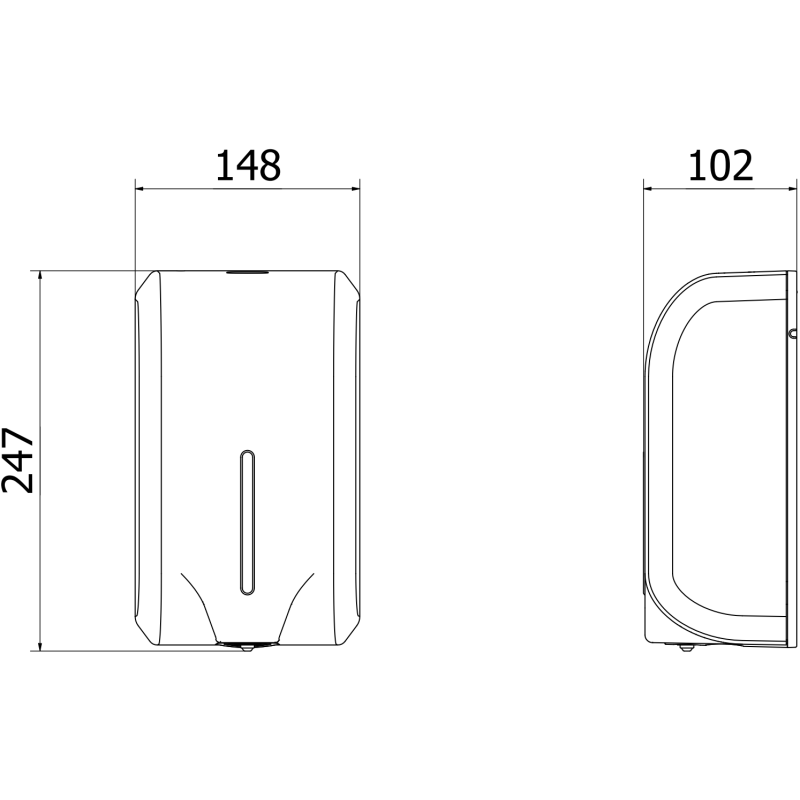 Mexen Purio-Pro bezdotykowy automatyczny dozownik do mydła w płynie 1200 ml, biały - 70K600-20
