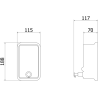 Mexen Purio-U διανομέας υγρού σαπουνιού 800 ml, χρώμιο - 70K631-00