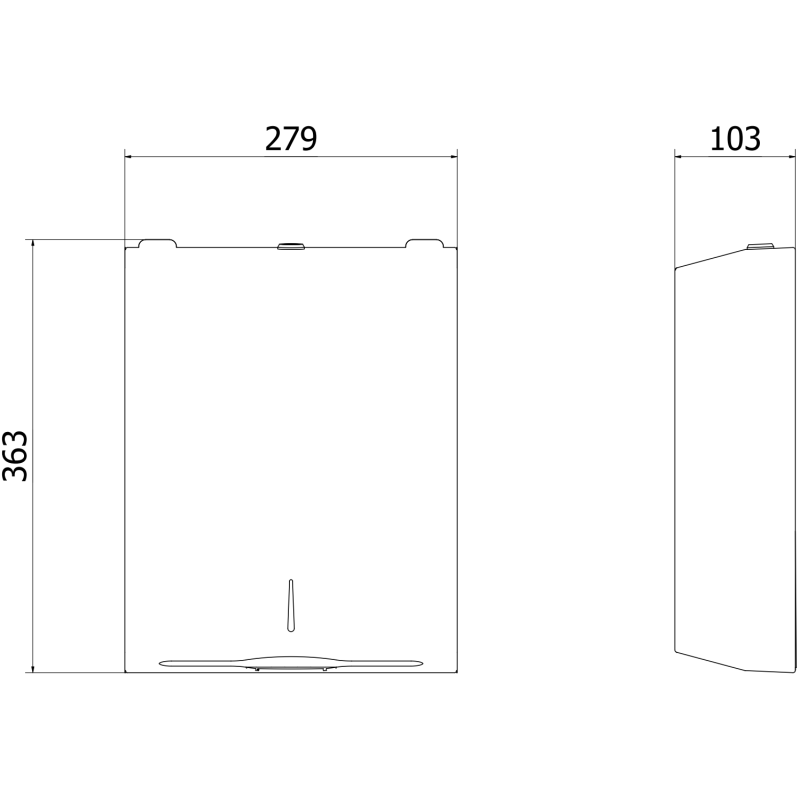 Mexen Verno-H podajnik ręczników papierowych, inox - 70K420-01