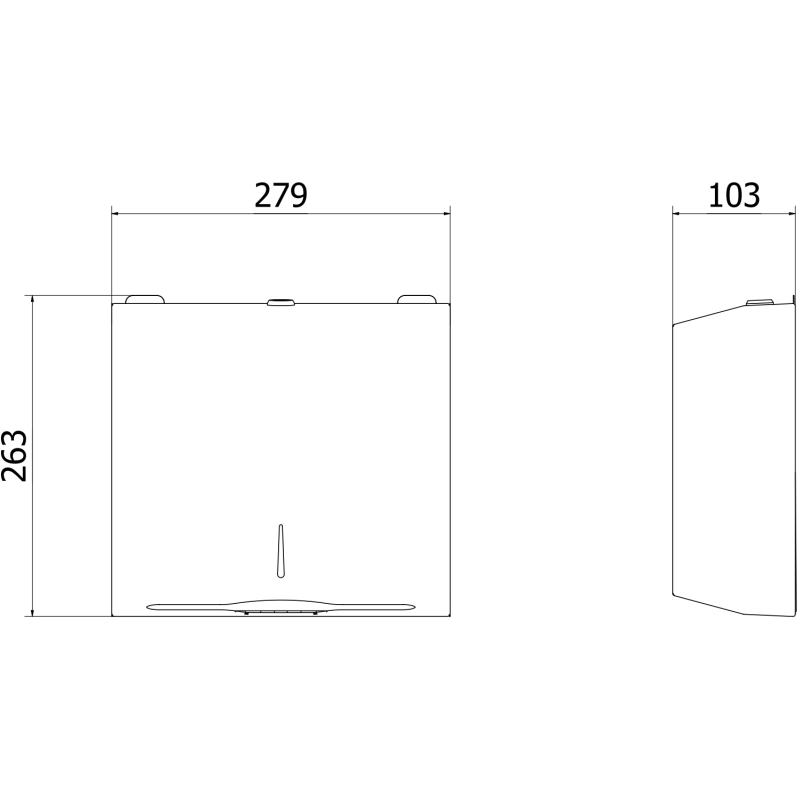 Mexen Verno-L podajnik ręczników papierowych, chrom - 70K410-00