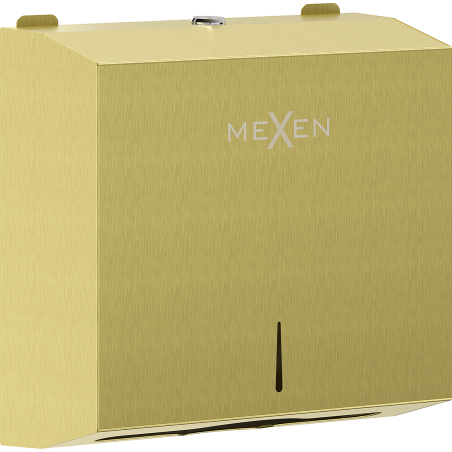 Mexen Verno-L papieren handdoek dispenser, geborsteld goud - 70K410-55