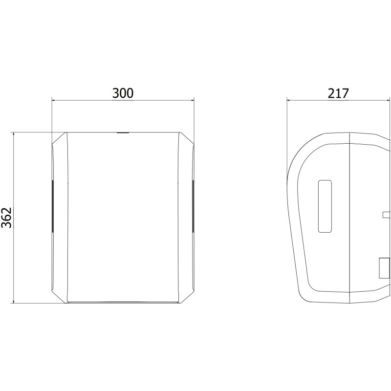 Mexen Verno-Max distributeur automatique de serviettes en papier, noir mat - 70K310-70