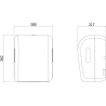 Mexen Verno-Max automatischer Papiertuchspender, schwarz matt - 70K310-70