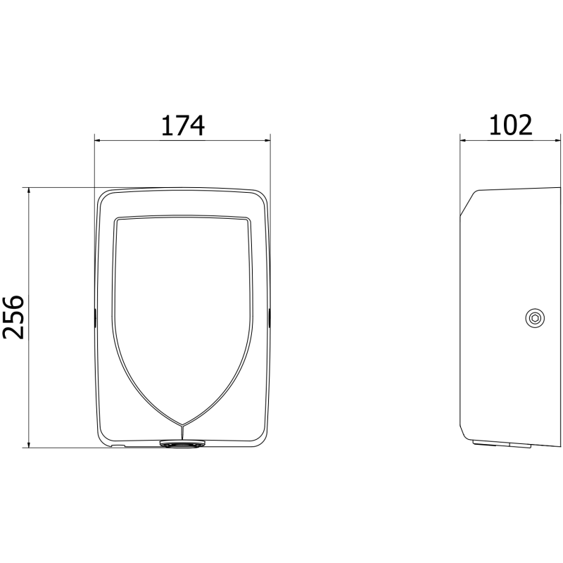 Mexen Ventaro-Sh Slim suszarka do rąk, 700 W, biała - 70K083-20