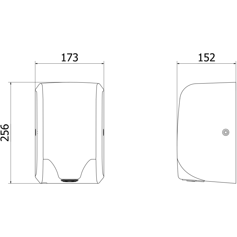 Mexen Ventaro-Uh suszarka do rąk, 1350 W, biała - 70K032-20