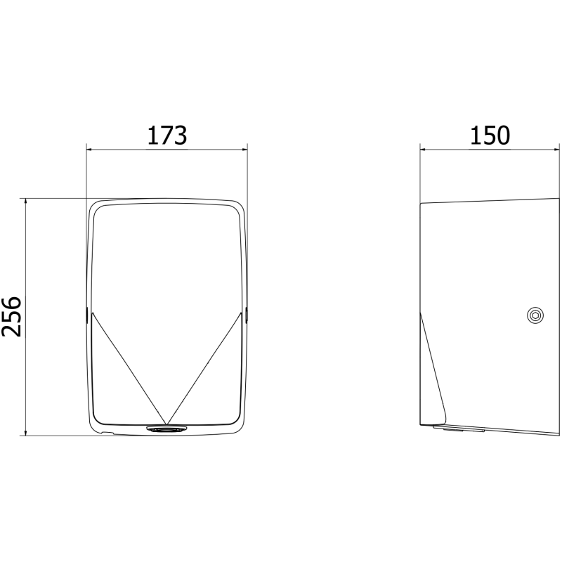 Mexen Ventaro-Mh suszarka do rąk, 1350 W, inox - 70K052-01