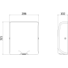 Mexen Ventaro-V Slim suszarka do rąk, 1000 W, biała - 70K041-20