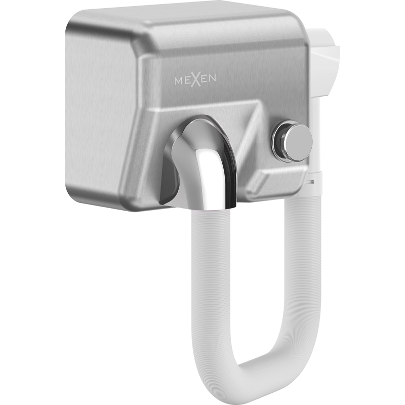 Mexen Aquis-P suszarka basenowa do włosów z wężem, 1000 W, inox - 70K210-01
