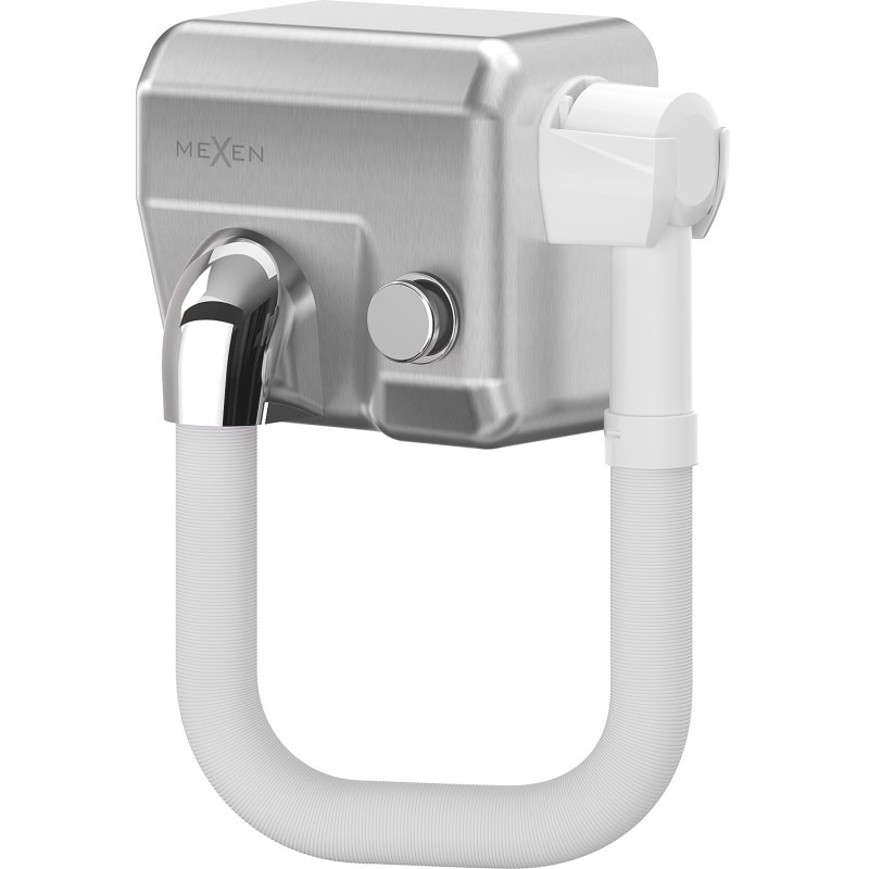 Mexen Aquis-P suszarka basenowa do włosów z wężem, 1000 W, inox - 70K210-01