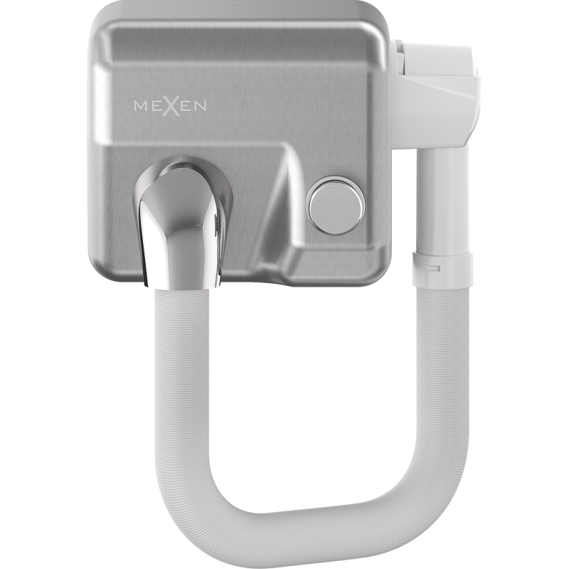 Mexen Aquis-P suszarka basenowa do włosów z wężem, 1000 W, inox - 70K210-01