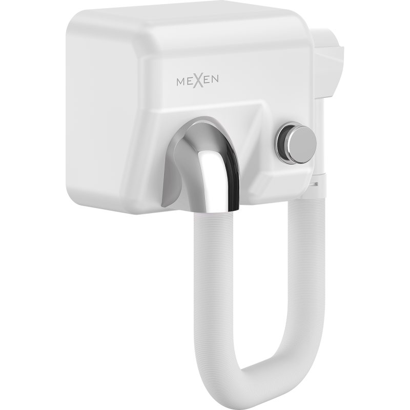 Mexen Aquis-P suszarka basenowa do włosów z wężem, 1000 W, biała - 70K210-20