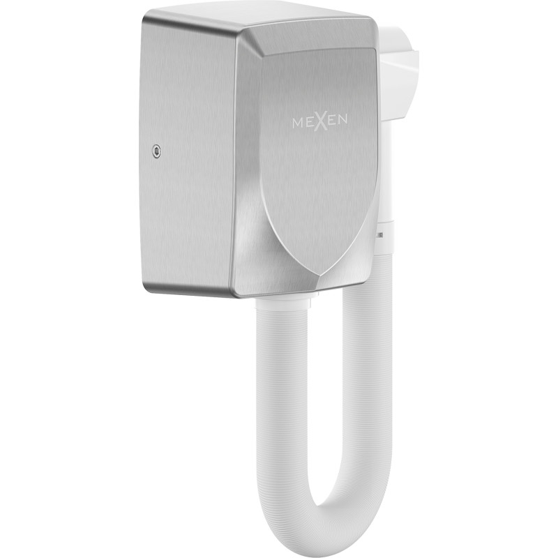 Mexen Aquis-S asciugacapelli da piscina con tubo, 1000 W, inox - 70K200-01