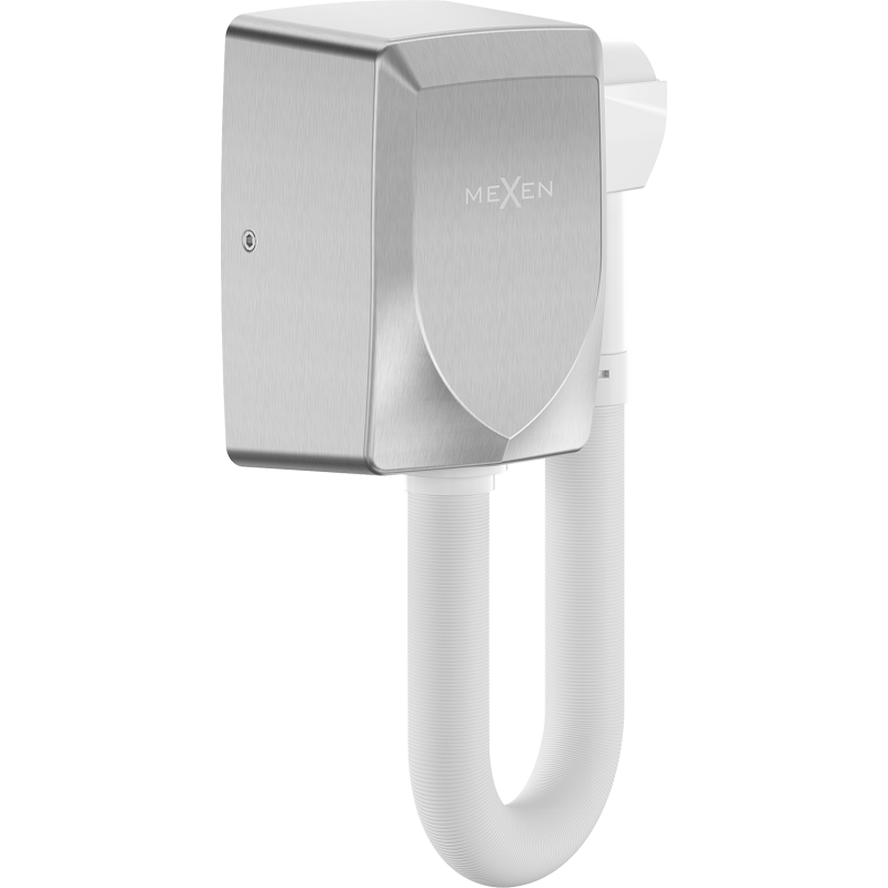 Mexen Aquis-S suszarka basenowa do włosów z wężem, 1000 W, inox - 70K200-01