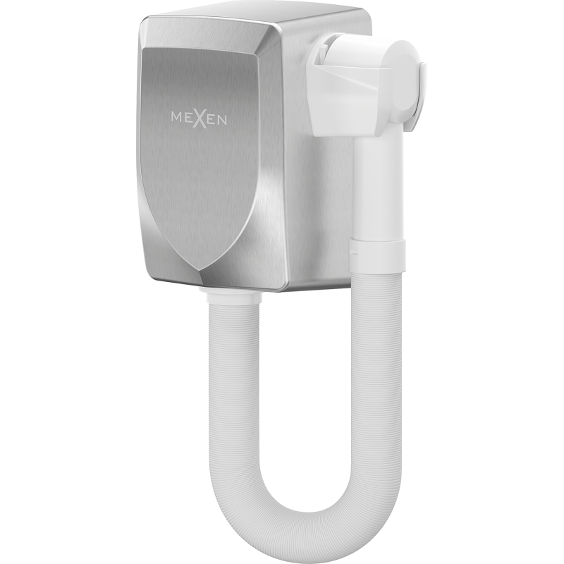 Mexen Aquis-S suszarka basenowa do włosów z wężem, 1000 W, inox - 70K200-01