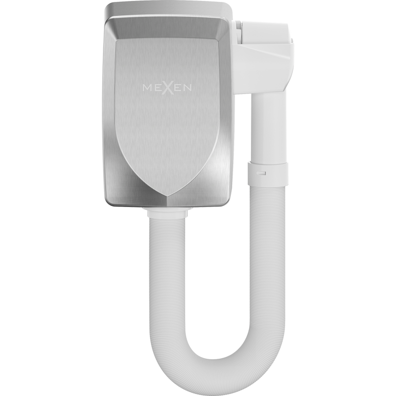 Mexen Aquis-S suszarka basenowa do włosów z wężem, 1000 W, inox - 70K200-01