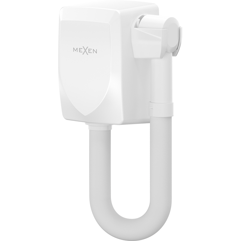 Mexen Aquis-S suszarka basenowa do włosów z wężem, 1000 W, biała - 70K200-20