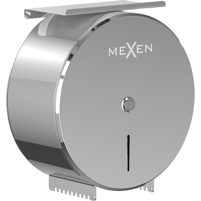 Mexen Spira-H+ suporte para papel higiénico com prateleira para telemóvel, cromado - 70K561-00