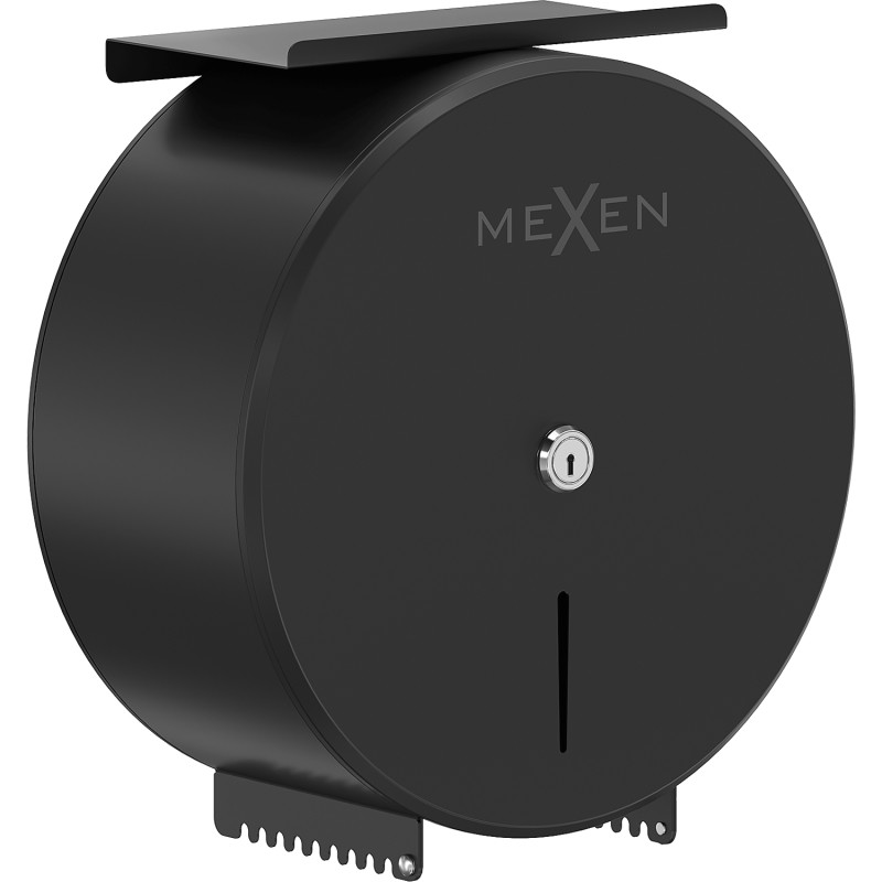 Mexen Spira-H+ toiletpapierhouder met telefoonscherm, matzwart - 70K561-70