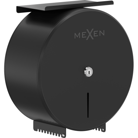 Mexen Spira-H+ wc-paperiteline hyllyllä puhelimelle, mattamusta - 70K561-70