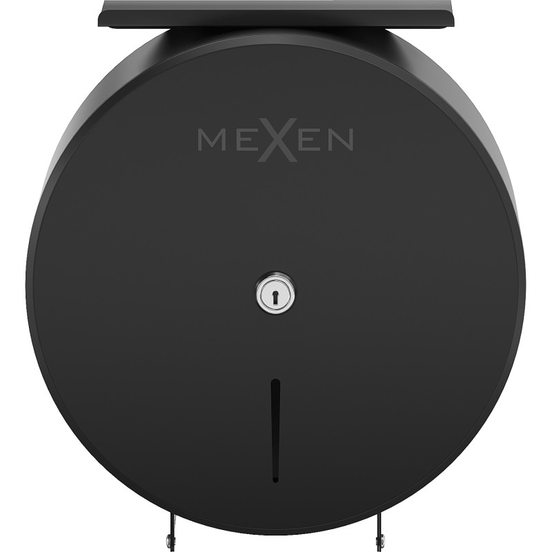 Mexen Spira-H+ toiletpapierhouder met telefoonscherm, matzwart - 70K561-70