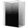 Mexen Kioto Walk-in Shower Screen 70 x 200 cm, Black Ombre 8 mm, Chrome - 800-070-101-01-76