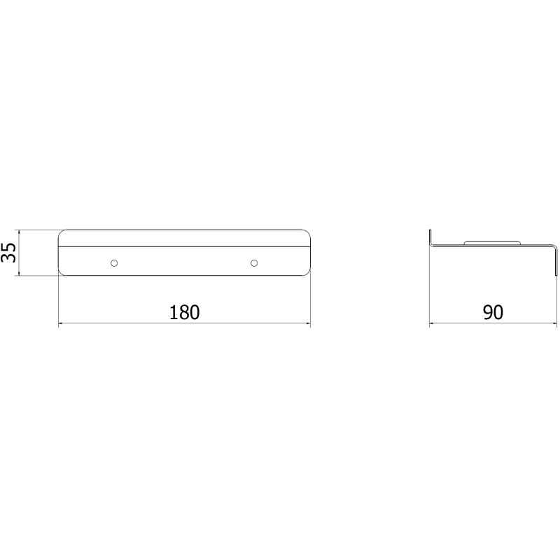 Mexen Telvo półka na telefon, inox - 70K900-01