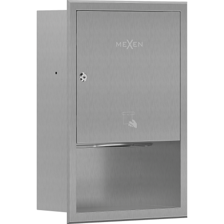 Mexen Linox recessed paper towel dispenser, inox - 70K003-01