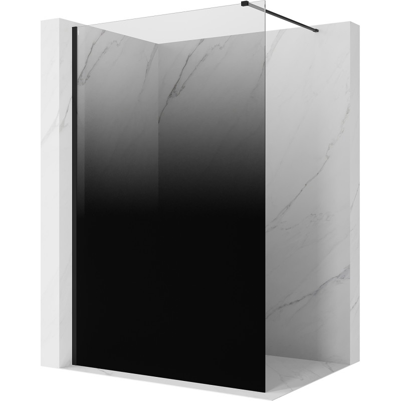 Mexen Kioto panel de ducha Walk-in 70 x 200 cm, ombre negro 8 mm, negro - 800-070-101-70-76