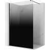 Mexen Kioto ścianka prysznicowa Walk-in 150 x 200 cm, ombre czarna 8 mm, czarna - 800-150-101-70-76