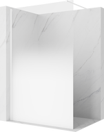 Mexen Kioto τοίχος ντους Walk-in 100 x 200 cm, λευκό ομπρέ 8 mm, λευκό - 800-100-101-20-86