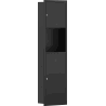 Mexen Linox contenitore ad incasso per asciugamani di carta con pattumiera, nero opaco - 70K003-70 - 70K002-70