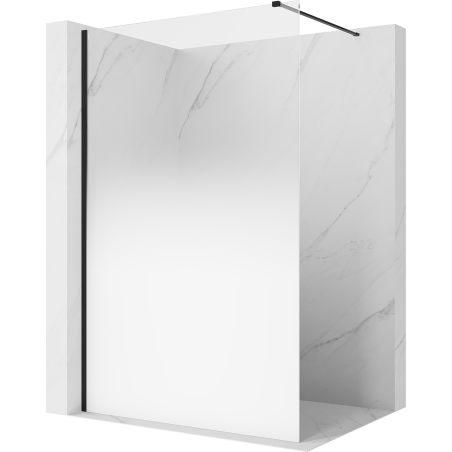Mexen Kioto ścianka prysznicowa Walk-in 90 x 200 cm, ombre biała 8 mm, czarna - 800-090-101-70-86