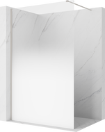 Mexen Kioto Walk-in tuš stijena 100 x 200 cm, bijeli ombre 8 mm, brušeni nikal - 800-100-101-97-86
