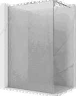 Mexen Kioto Walk-in Shower Wall 70 x 200 cm, crackle transparent 12 mm, chrome - 800-070-101-01-04-X