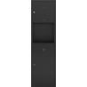 Mexen Linox ingebouwde handdoekhouder met bak, zwart mat - 70K003-70 - 70K002-70