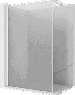 Mexen Kioto stijenka za tuš Walk-in 110 x 200 cm, crackle transparent 12 mm, bijela - 800-110-101-20-04-X