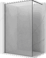 Mexen Kioto Tuš zid Walk-in 70 x 200 cm, crackle transparent 12 mm, pištolj siva četkana - 800-070-101-66-04-X