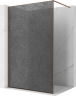 Mexen Kioto tuš pregrada Walk-in 110 x 200 cm, crackle grafit 12 mm, brušeni bakar - 800-110-101-65-44-X